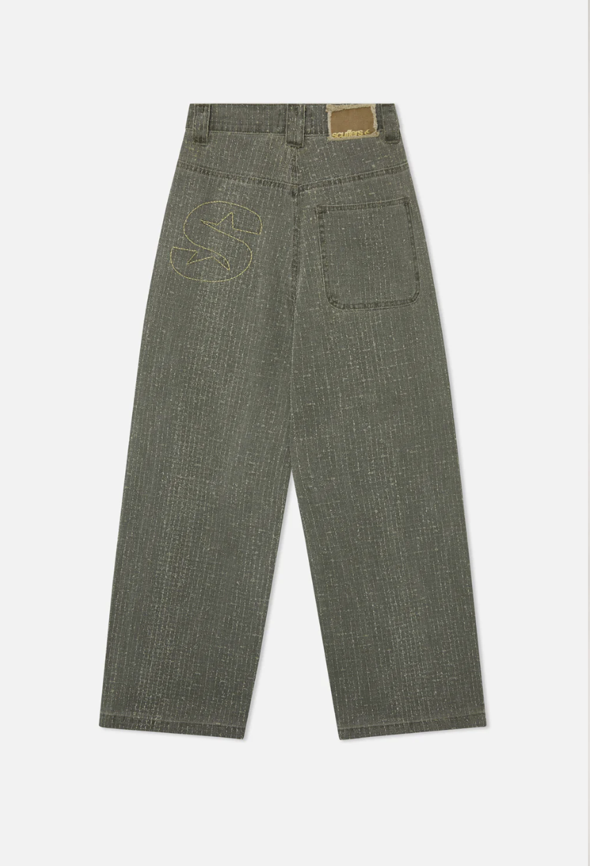 Dusty Green Stitched Pants